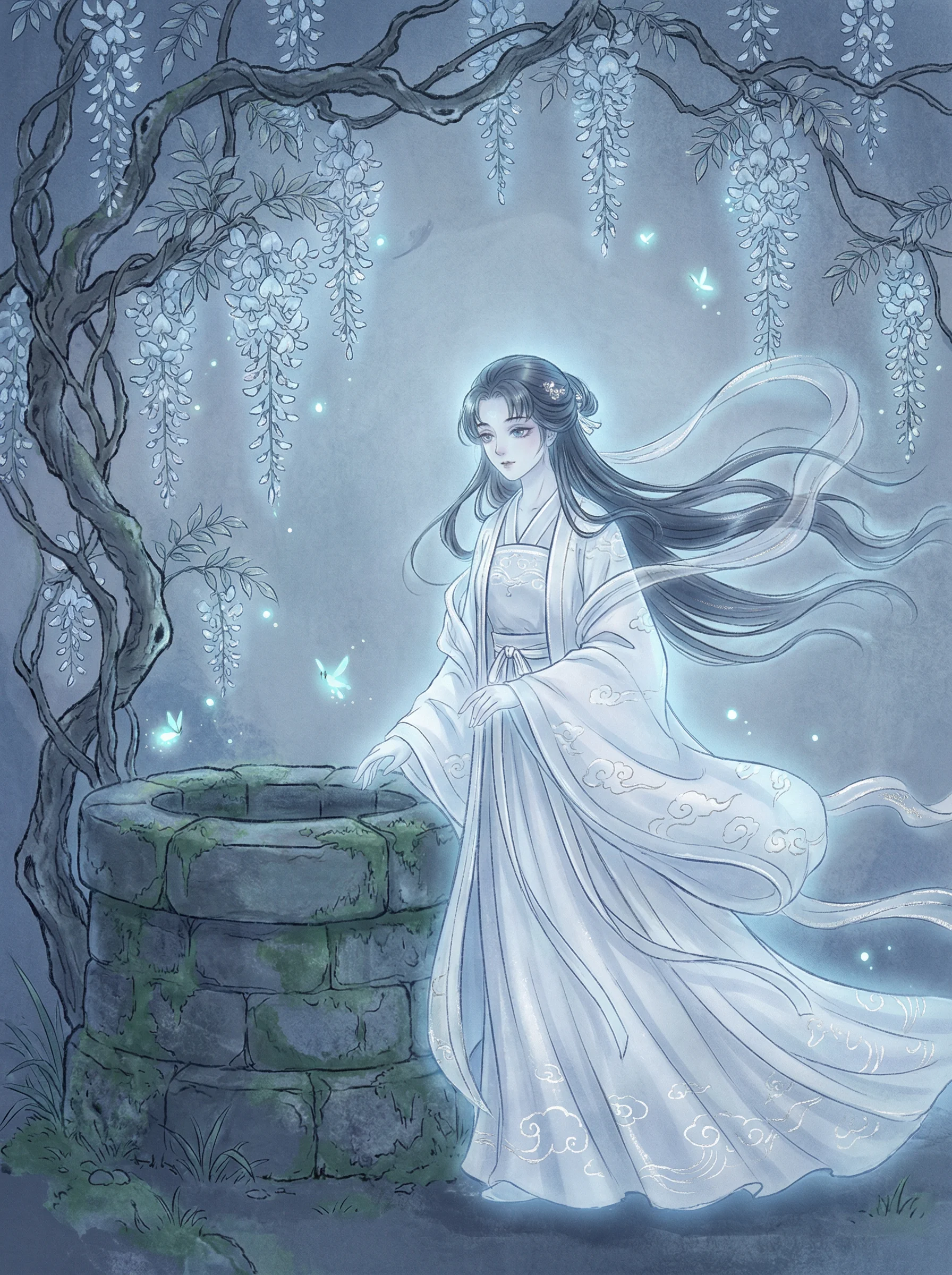 聂小倩 - 在厨房里抬起月月的腿 聊斋女鬼动漫角色